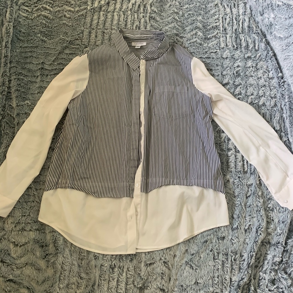Women’s Calvin Klein button up blouse XL